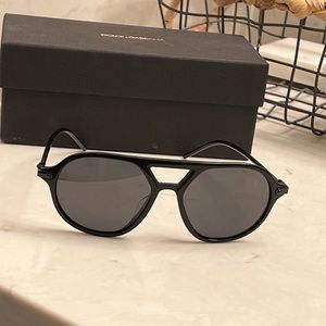 Dolce & Gabbana Matte Black Navigator Sunglasses (DG4343F)